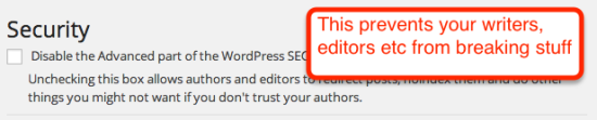 access control in yoast seo