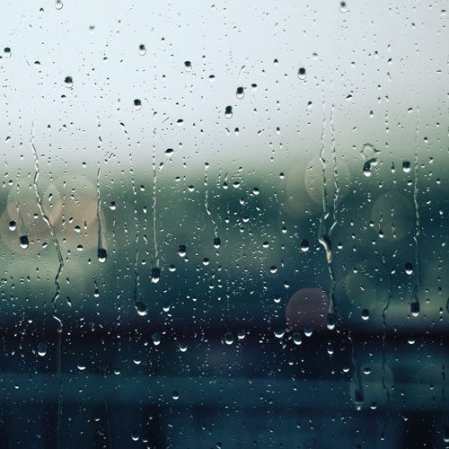 rain on a window